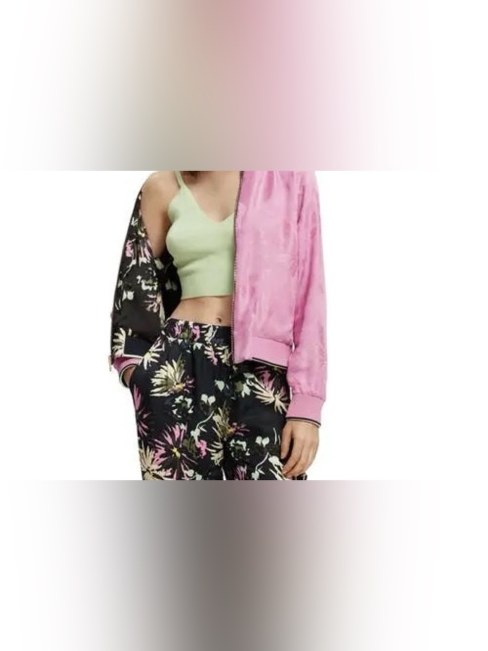 Scotch & Soda Reversible
Bomber Jacket Aster Black Floral & Pink size large